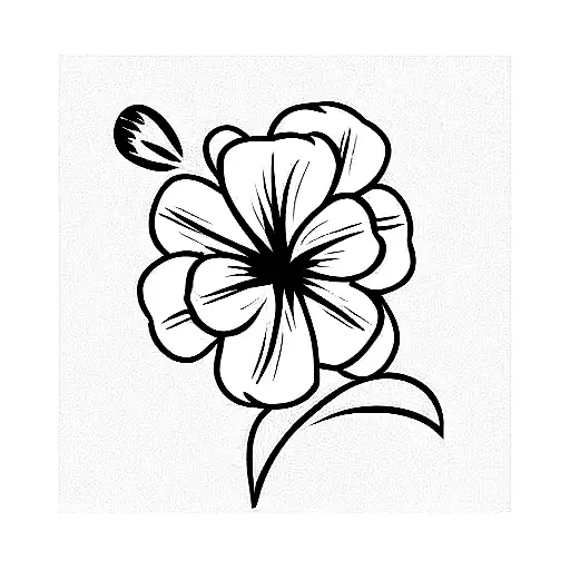 Hawaiin flowers plumber tattoo design idea