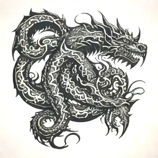 Jabberwocky poem tattoo design idea