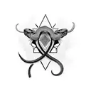 Black mamba attacking tattoo design idea