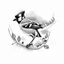 croatian grb, blue jay tattoo design idea