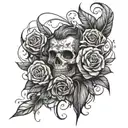 Make a forearm tat that’s has a deep meaning like love or learning from experiences add a 2 face character with a split  tattoo design idea
