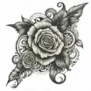 Make a forearm tat that’s has a deep meaning like love or learning from experiences add a 2 face character with a split  tattoo design idea