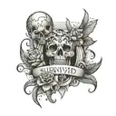 long story short, i survived tattoo design idea