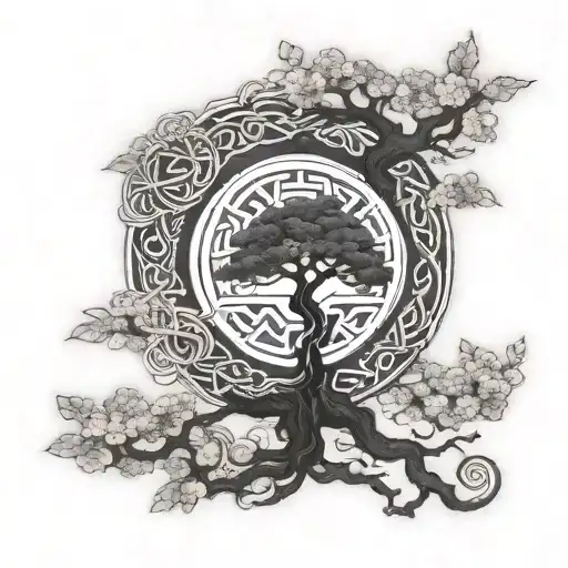 Celtic tree of life you will remember tattoo design idea
