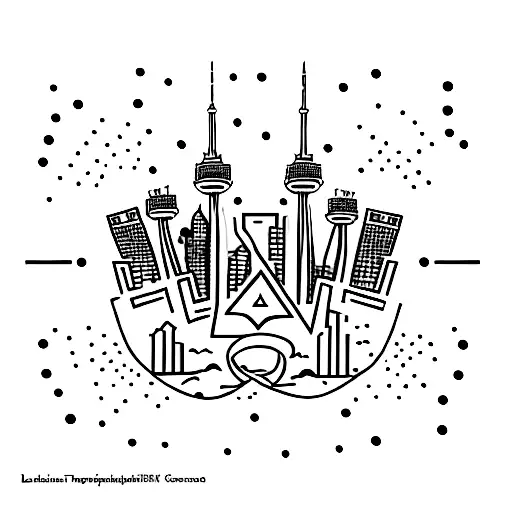 city of Toronto born in 1992 tattoo design idea
