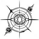 binary sunset star wars tattoo design idea