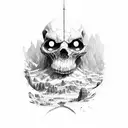 even though i walk through the valley of death i will fear no evil tattoo design idea