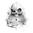 even though i walk through the valley of death i will fear no evil tattoo design idea