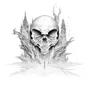 even though i walk through the valley of the shadow of death i will fear no evil tattoo design idea