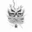 even though i walk through the valley of the shadow of death i will fear no evil tattoo design idea