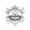 even though i walk through the valley of the shadow of death i will fear no evil tattoo design idea