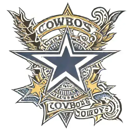 1960 dallas cowboys logo tattoo design idea