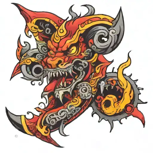 spicy dejavu tattoo design idea