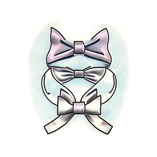 bow tie pasta tattoo design idea