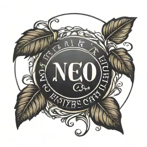circle with dates written tattoo design idea