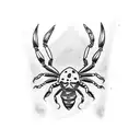 scorpion tattoo but not dark And creepy but make it an artwork And implement somewhere subtle the number 13 tattoo design idea