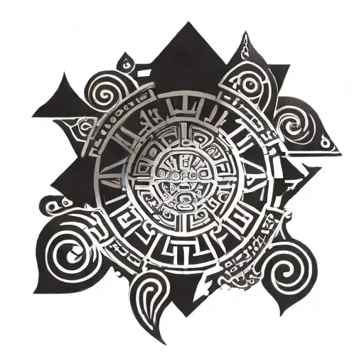mayan calendar calendar tattoo design idea