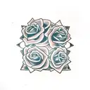 2 dices with faces on number 5 and 3 tattoo design idea