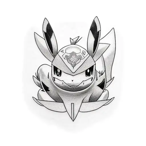 pokemon and airplanes sleeve  tattoo design idea