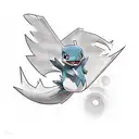 pokemon and airplanes sleeve  tattoo design idea