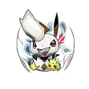 pokemon and airplanes sleeve  tattoo design idea