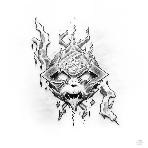 el dedo de sukuna de jujutsu kaisen  tattoo design idea