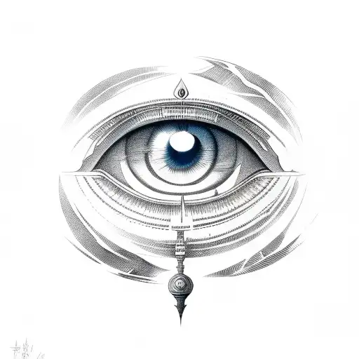 Eye of Ra tattoo design idea