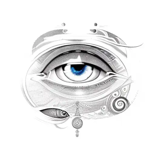 Eye of Ra tattoo design idea