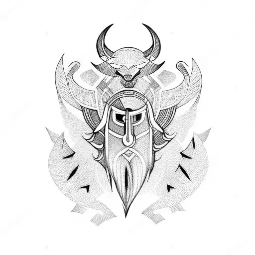norse pagan tattoo design idea