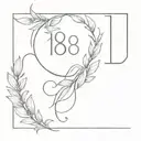 date 18 january tattoo design idea