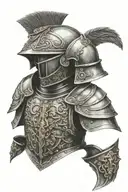 roman armor  tattoo design idea