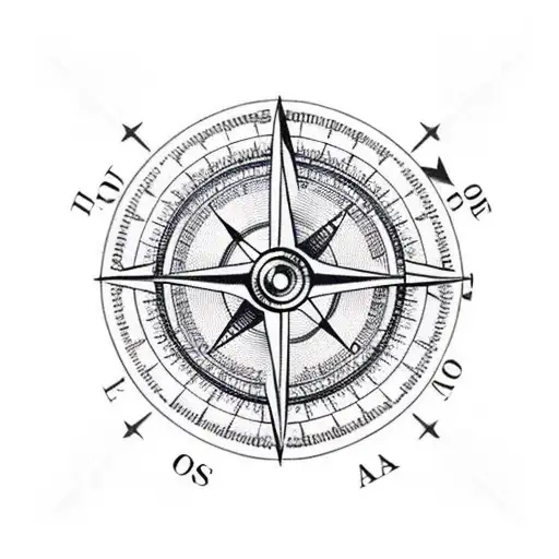 full hand plane compass sea mountains globe bike running tattoo design idea