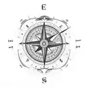 full arm tattoo airplane compass sea mountains globe tattoo design idea