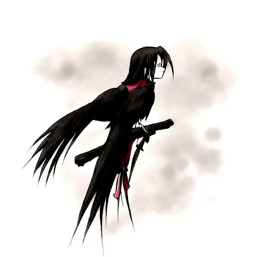 itachi sharing an with the raven and Akatsuki theme tattoo design idea