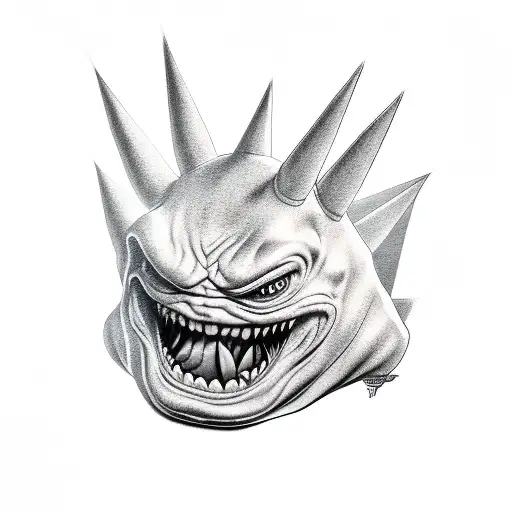 Gengar  tattoo design idea