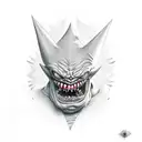 Gengar  tattoo design idea