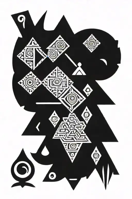 berber symbol tattoo design idea