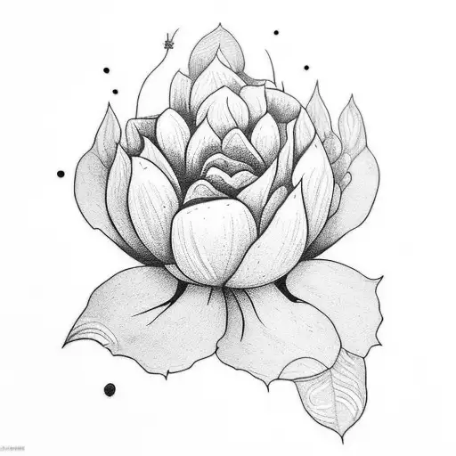 Uma tatuagem minimalista de um chapéu de palha apoiado em um canteiro de flores, refletindo seu gosto pela natureza e se tattoo design idea