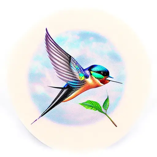 Swallow Bird tattoo design idea