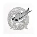 Swallow Bird tattoo design idea