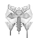 robot Butterfly tattoo design idea