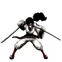 Afro samurai with Ichigo tattoo design idea