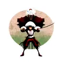 Afro samurai with Ichigo tattoo design idea