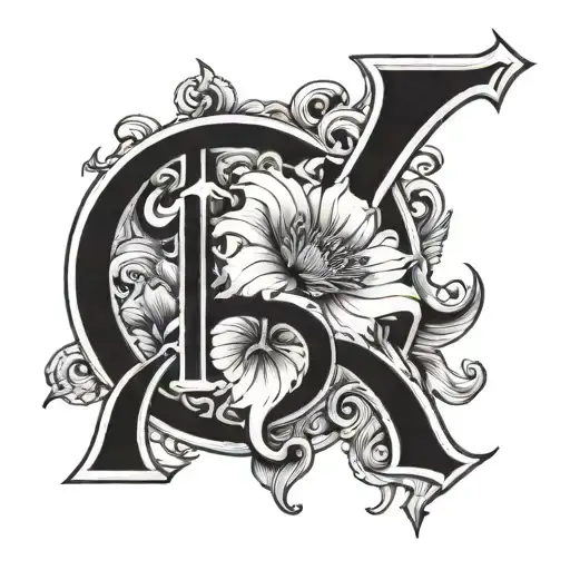 number 13 tattoo design idea