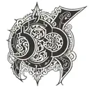 number 13 tattoo design idea