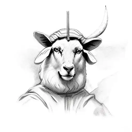 the good shepherd tattoo design idea