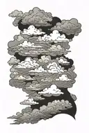 clouds like those on JA Morant's shoulder tattoo design idea