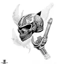 MOTORCYCLE FULL ARM SLEEVE tattoo design idea