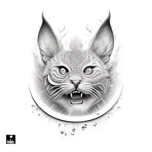 scream without voice tattoo design idea