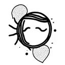 sad girl without voice tattoo design idea